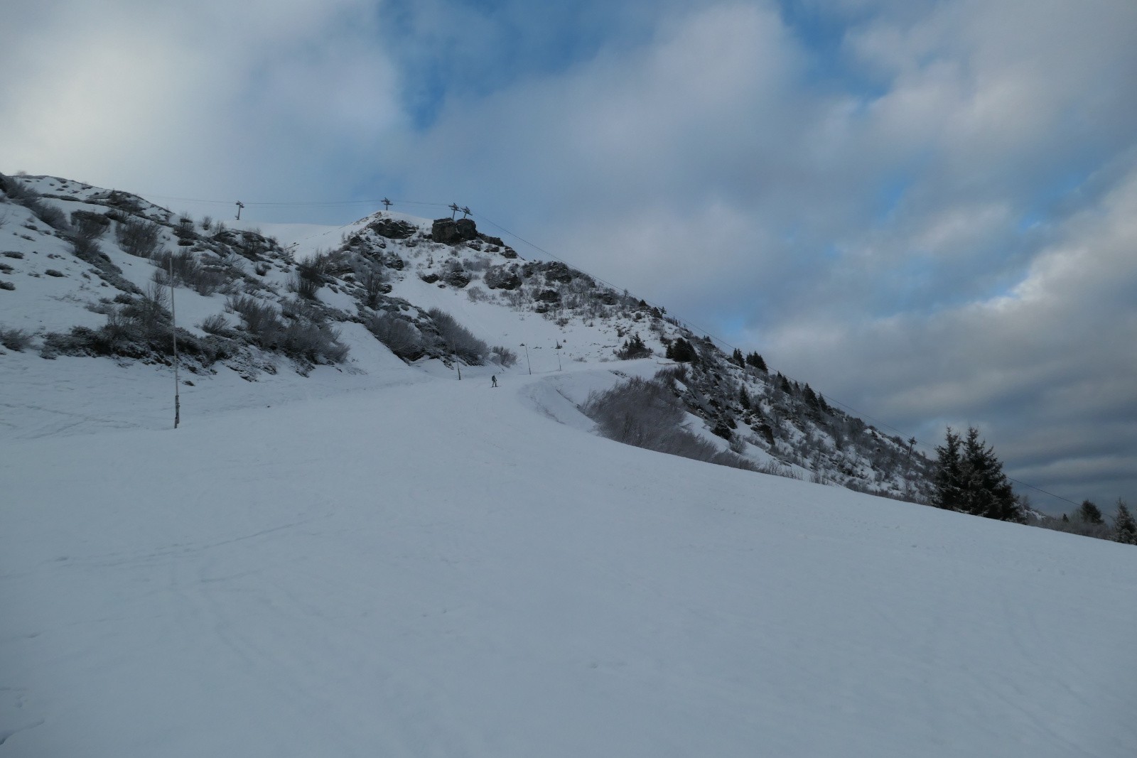 La piste encore en bon état 
