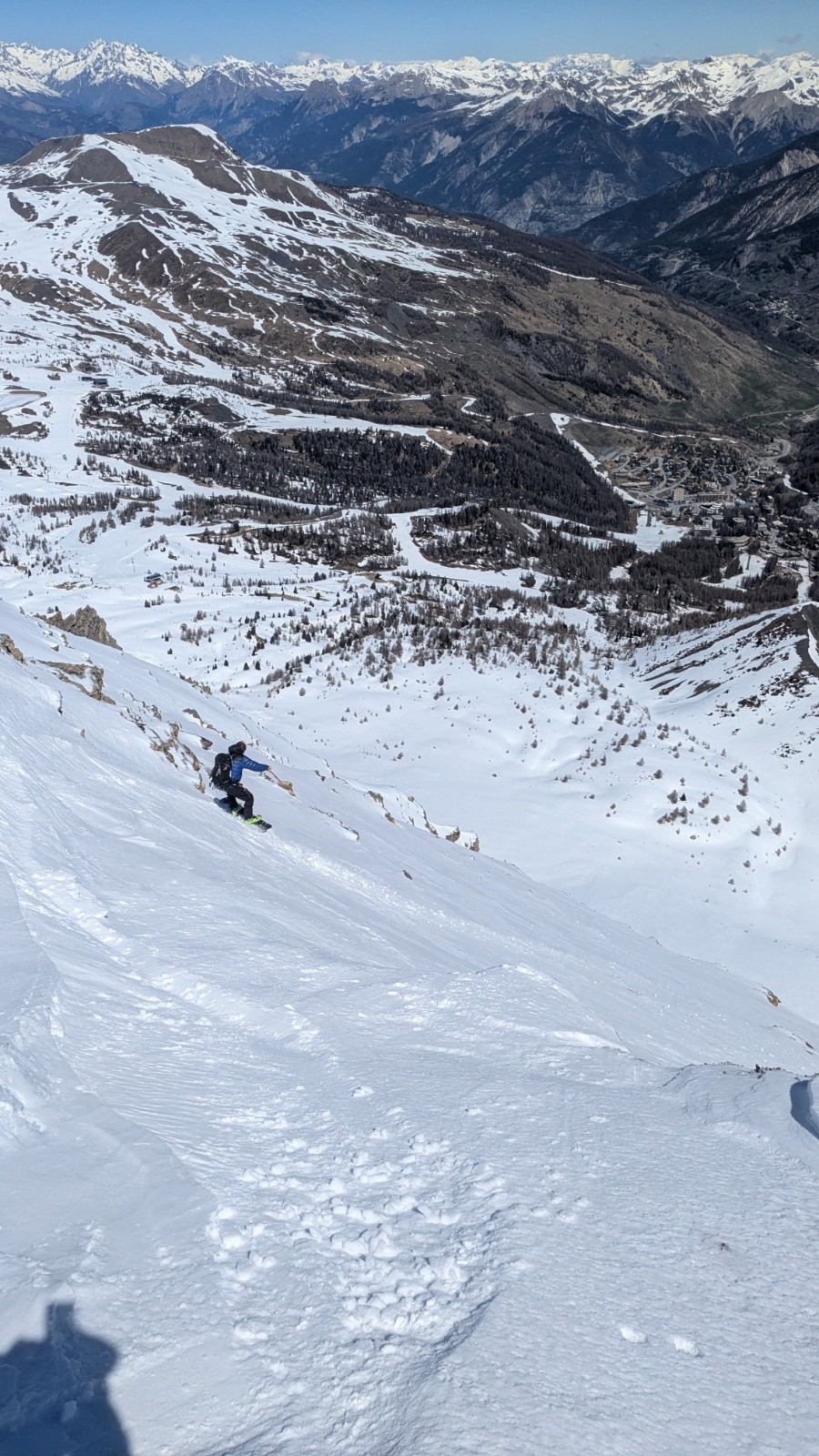 Yoann en haut du rideau.