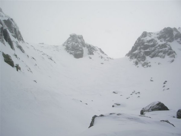 Le col de l'Aigleton : Le col de l'Aigleton lors de l'unique éclaircie de la matinée...
