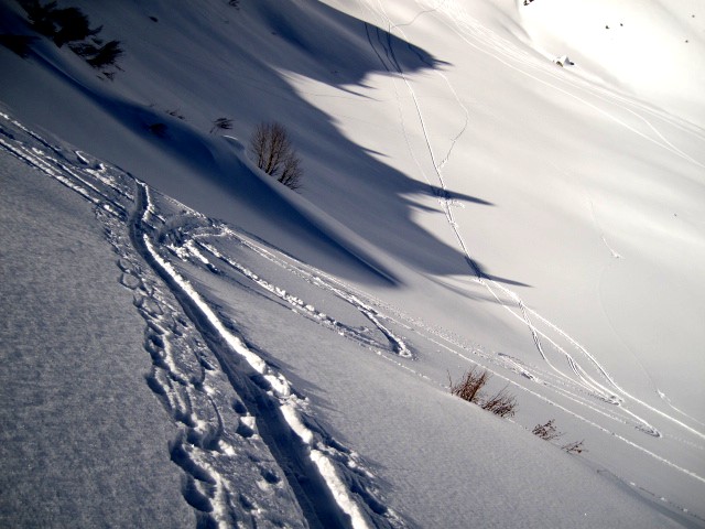 Variante de descente : Courte remontée qui suit