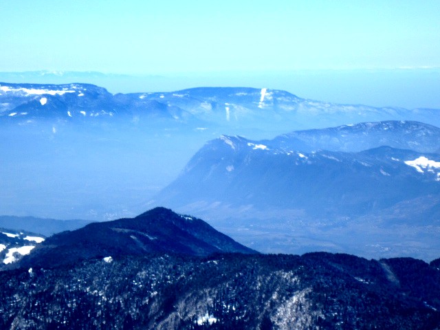 Vallée de Chambéry : Vu du sommet de Pointe de Combe Bronsin