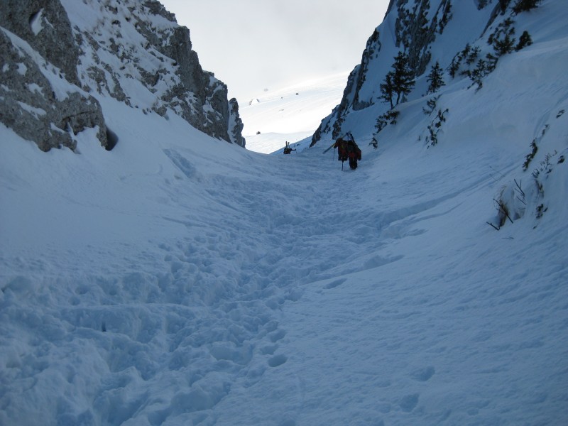 le haut : bonnes conditions dans le couloir