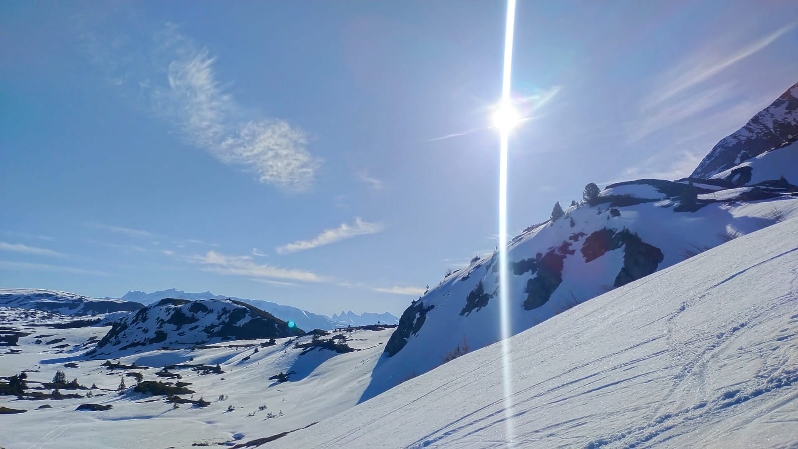 &nbsp;vue sur les aiguilles d'arves