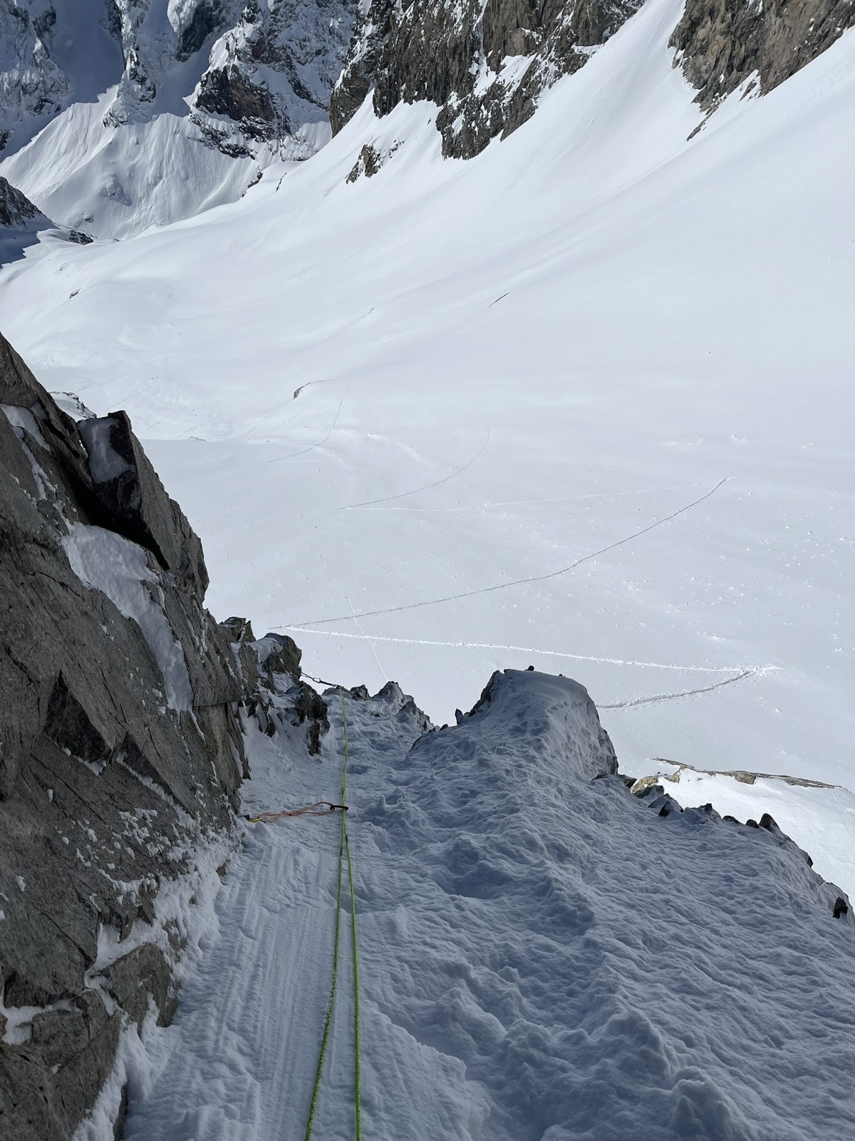 Sortie du mixte (col Glacier Noir)