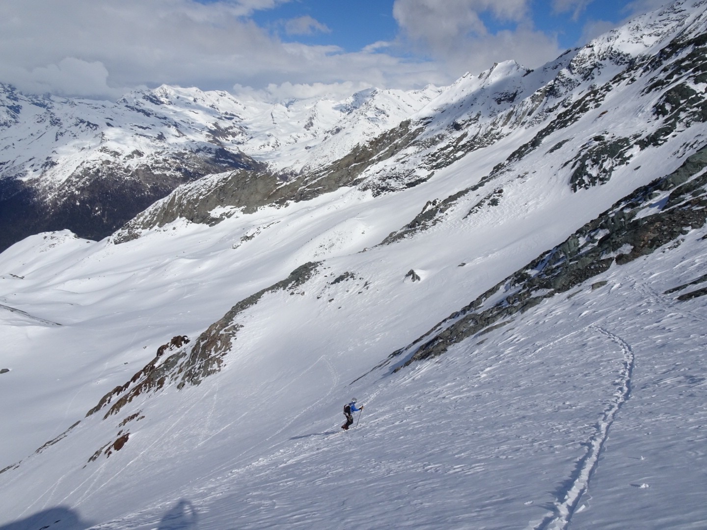 Remontée pour passer le Grand col