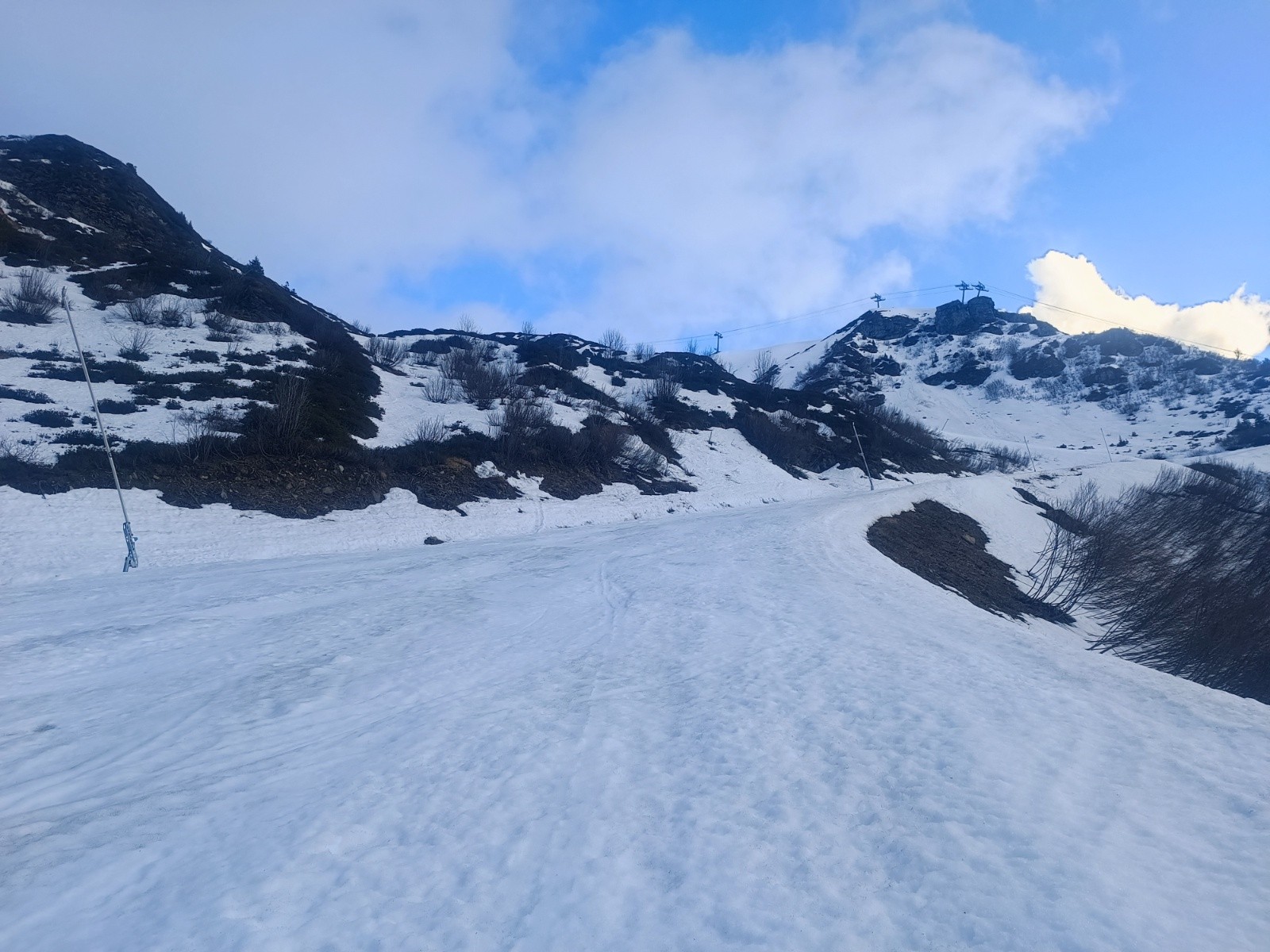 a l'ombre il fait plutôt frais, obliger de remettre le sweat, mais les yeux sont en direction du ciel bleu, donc tout va bien.