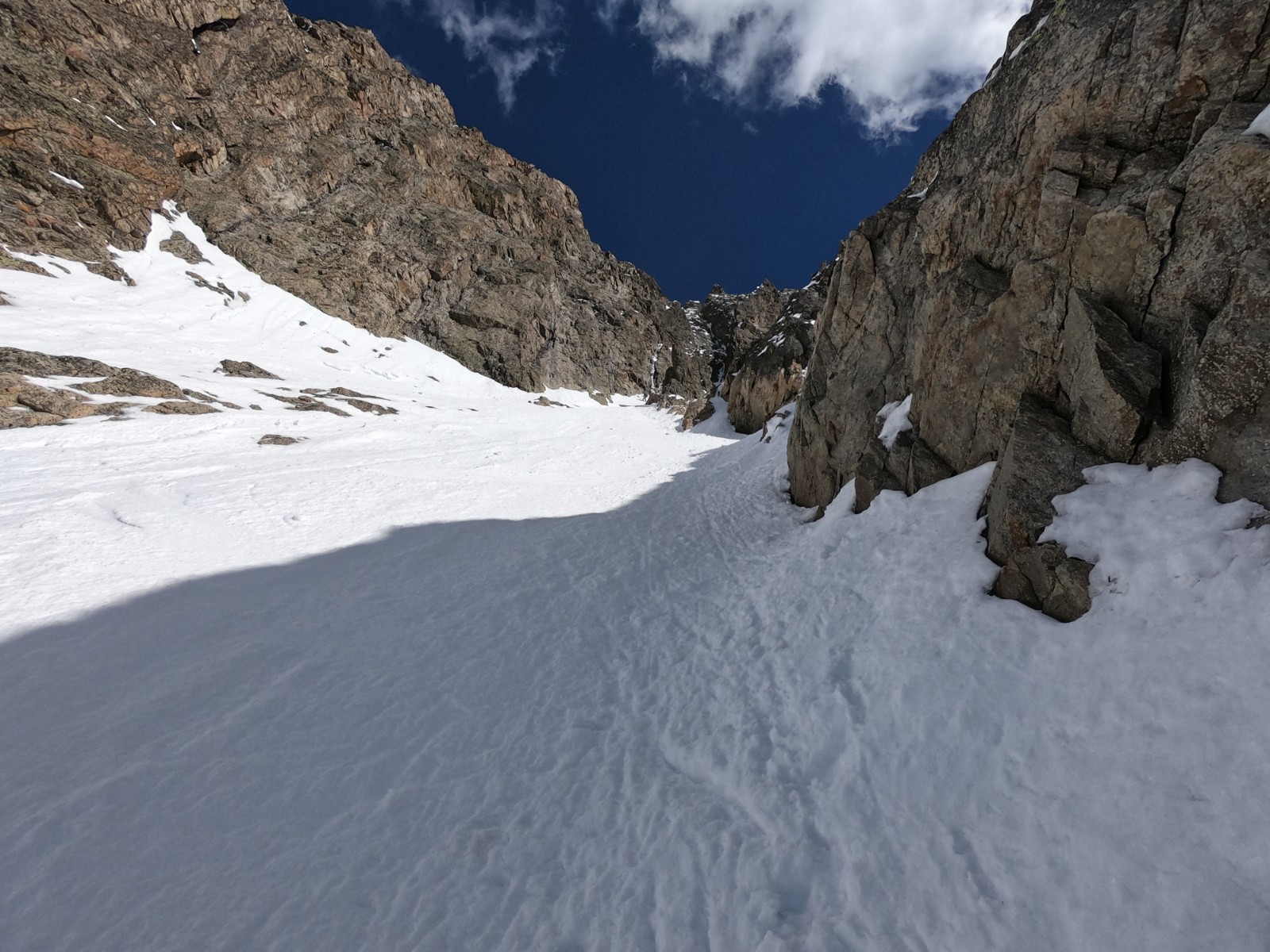 Belle pente bien skiable 
