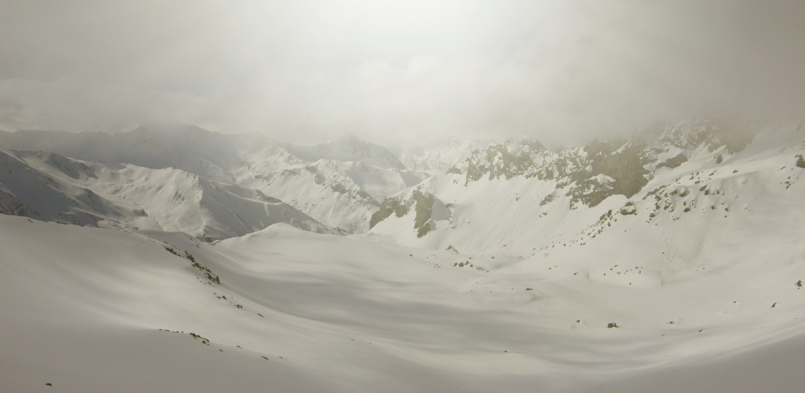 Depuis le col du Cristillan: côté Ubaye.