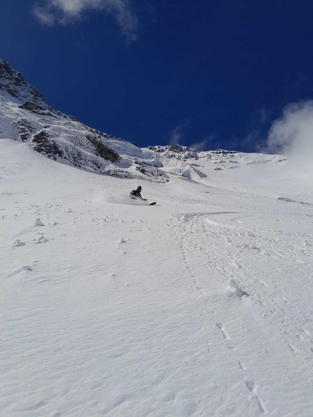 &nbsp;Poudre jusqu'en bas de la face&nbsp;