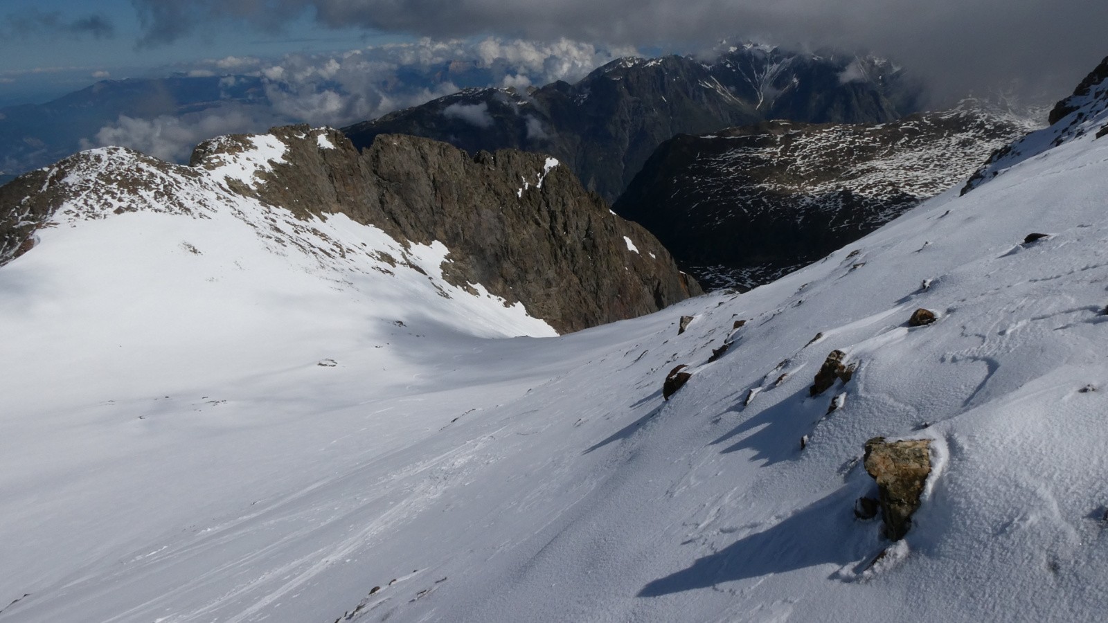 juste avant de déboucher sur la crête 