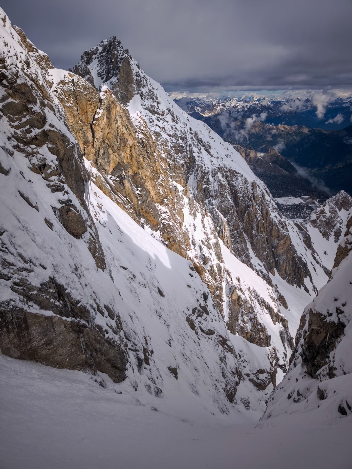Au-dessus du rappel (photo Adri)