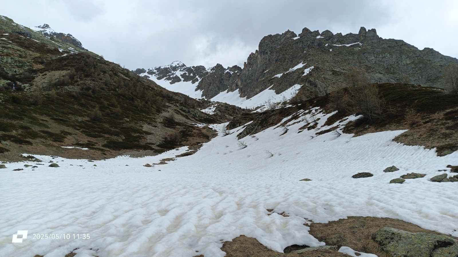 Déchaussage à 2200m 