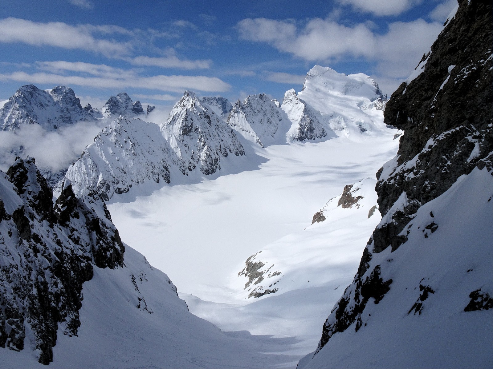 Glacier Blanc depuis la Brèche Cordier