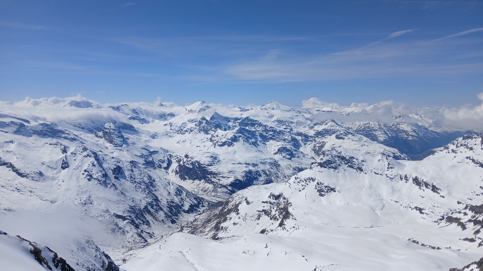 &nbsp;Sommet Grande aiguille Rousse. Belle vue!