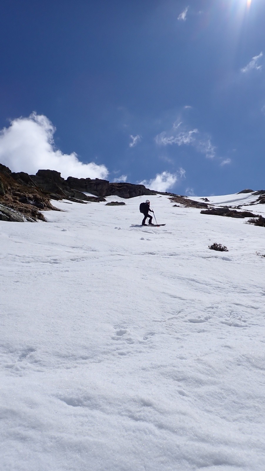 10. Bande de neige pour passer la partie raide