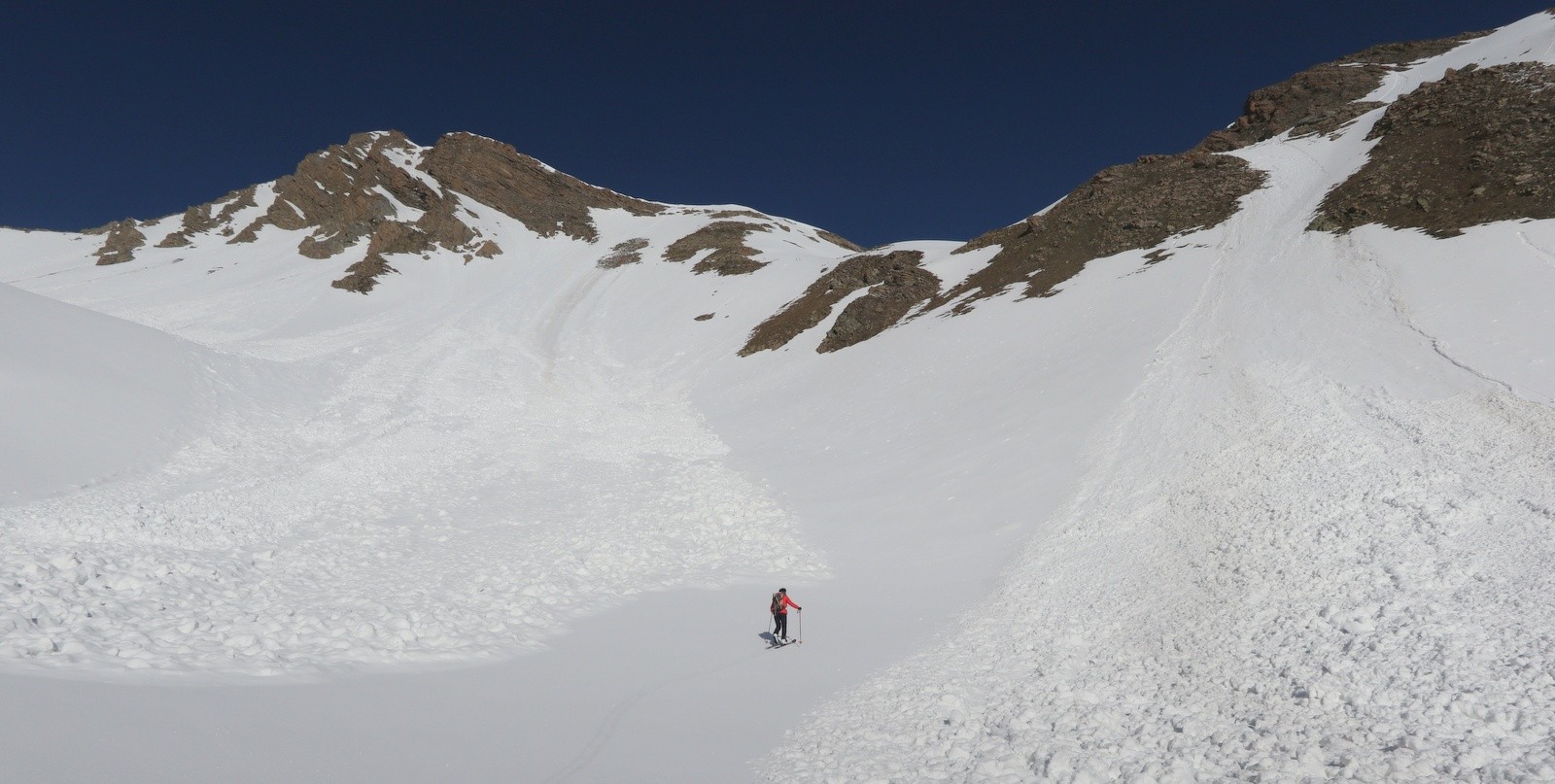 Sous le verrou d'accès au col de l'Aupillon