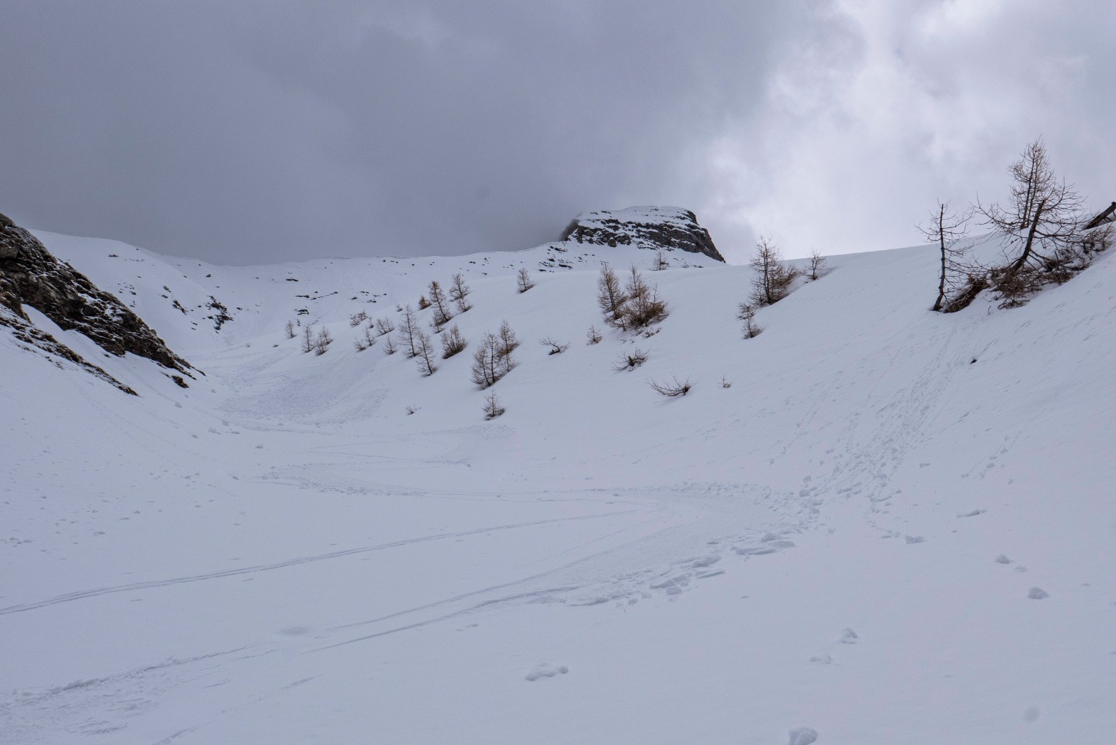 Petit couloir à la descente