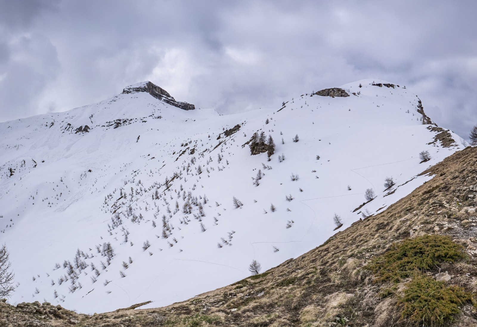 Vers 2300 deuxième remontée un air de déjà vu itinéraire première montée visible (traces)