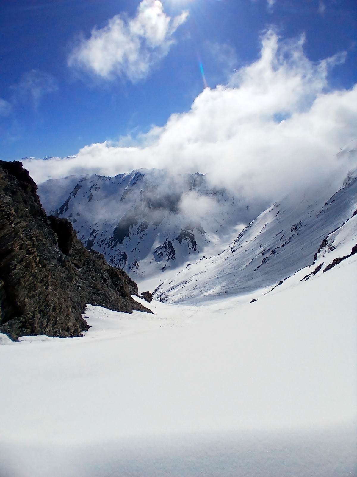 Vallon de Bramanette depuis le col 