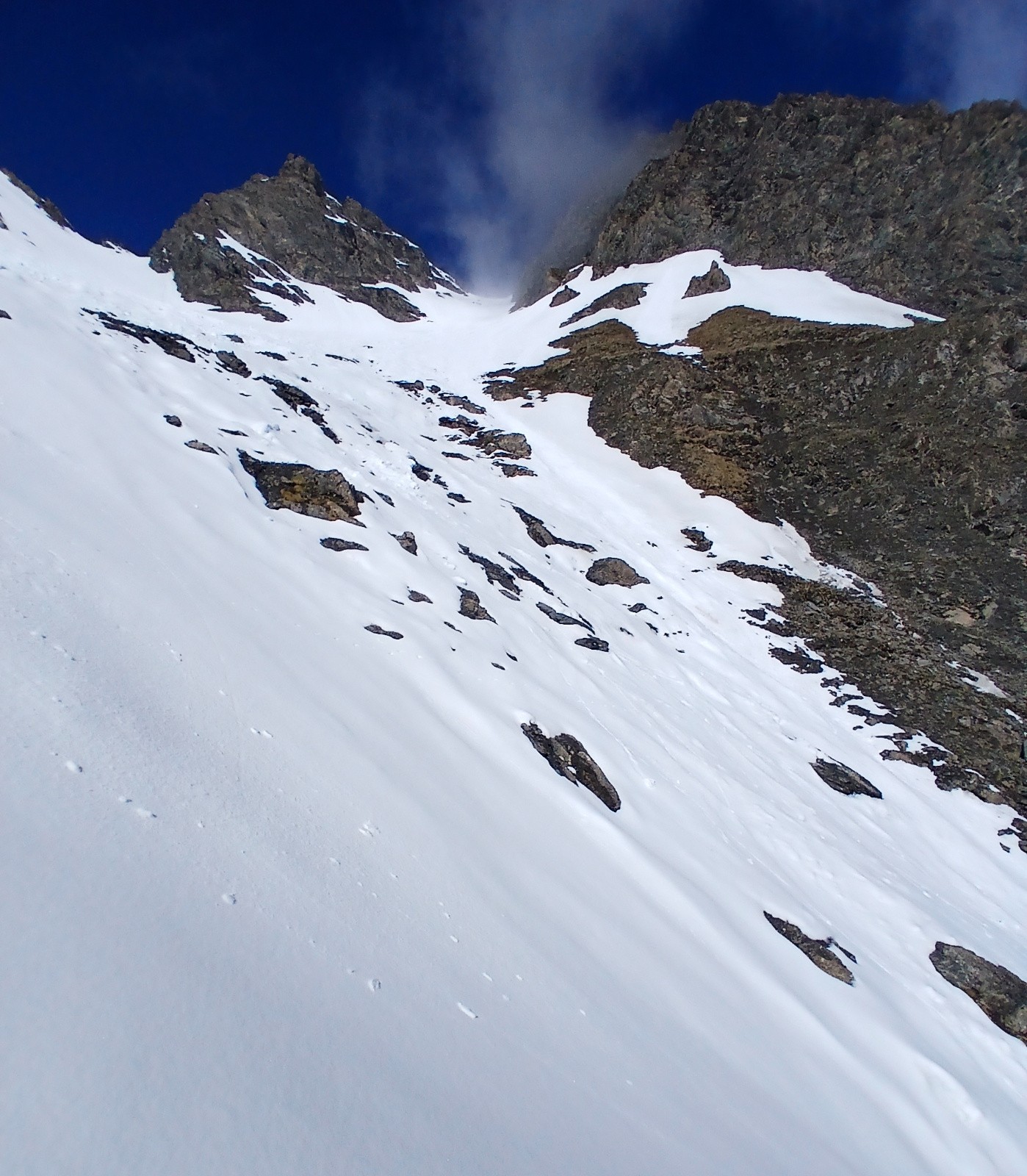 Partie haute du col du Notaire 