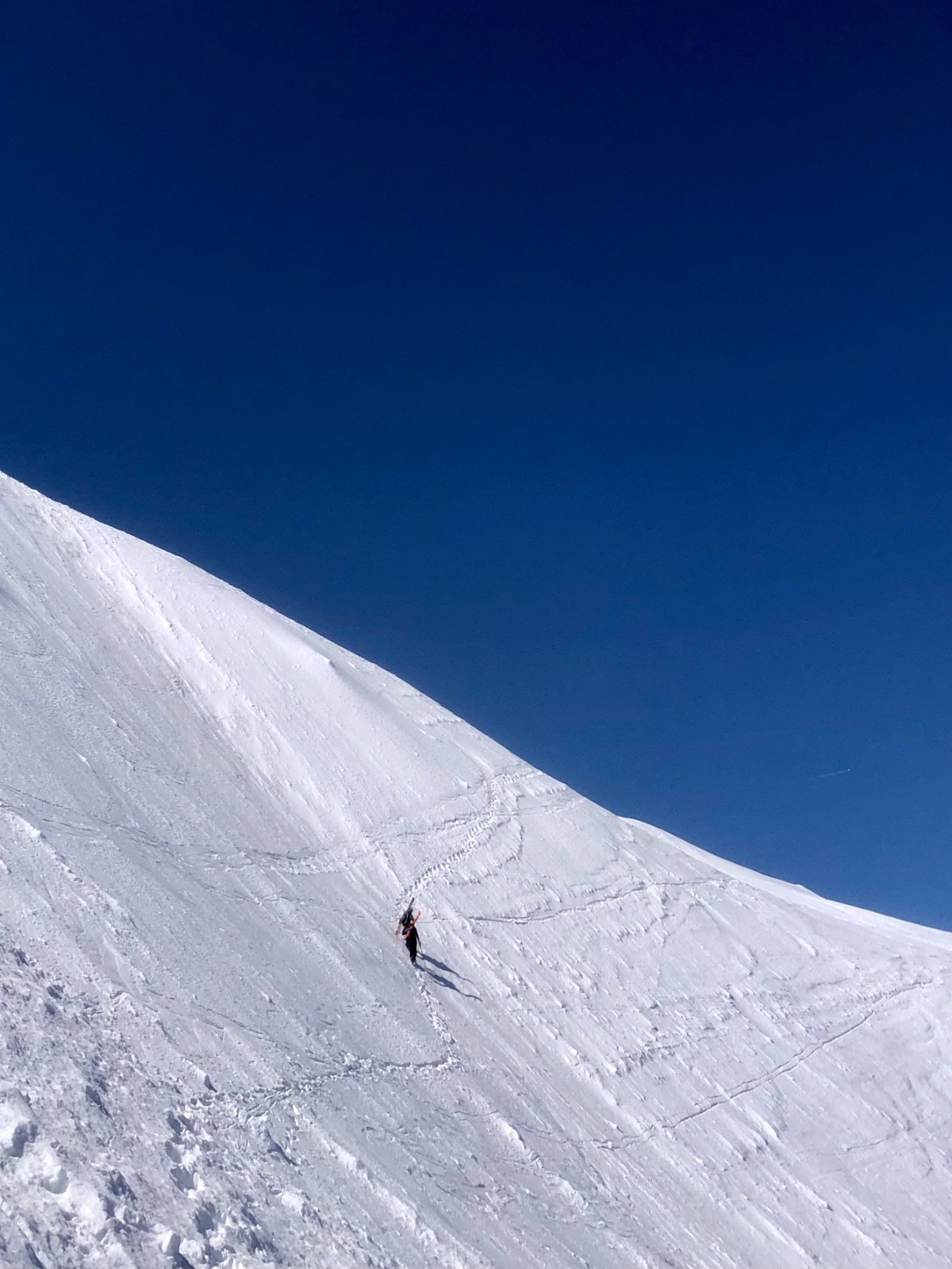 &nbsp;Traversée à flanc de la combe