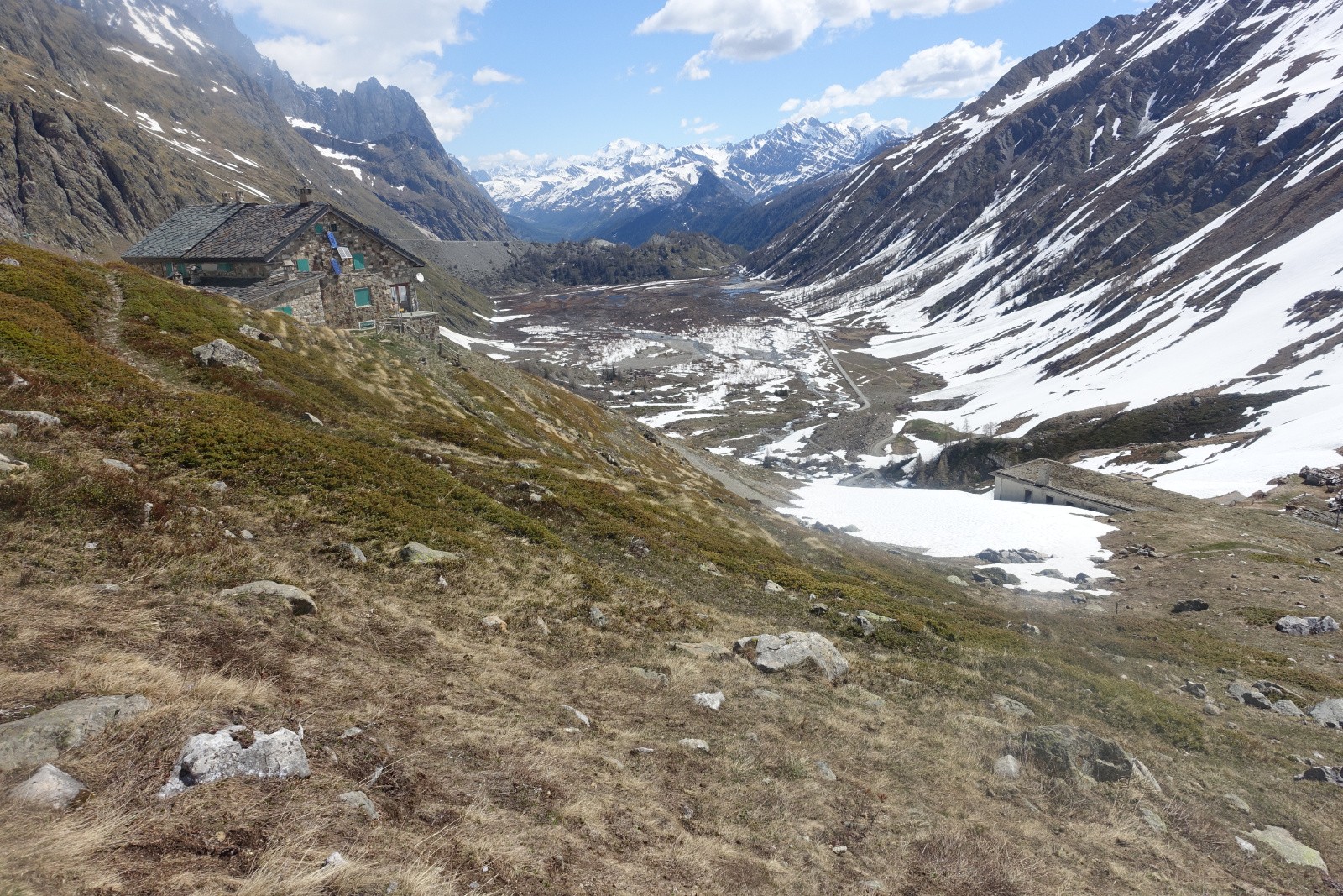Au niveau du refuge Elisabetta Soldini
