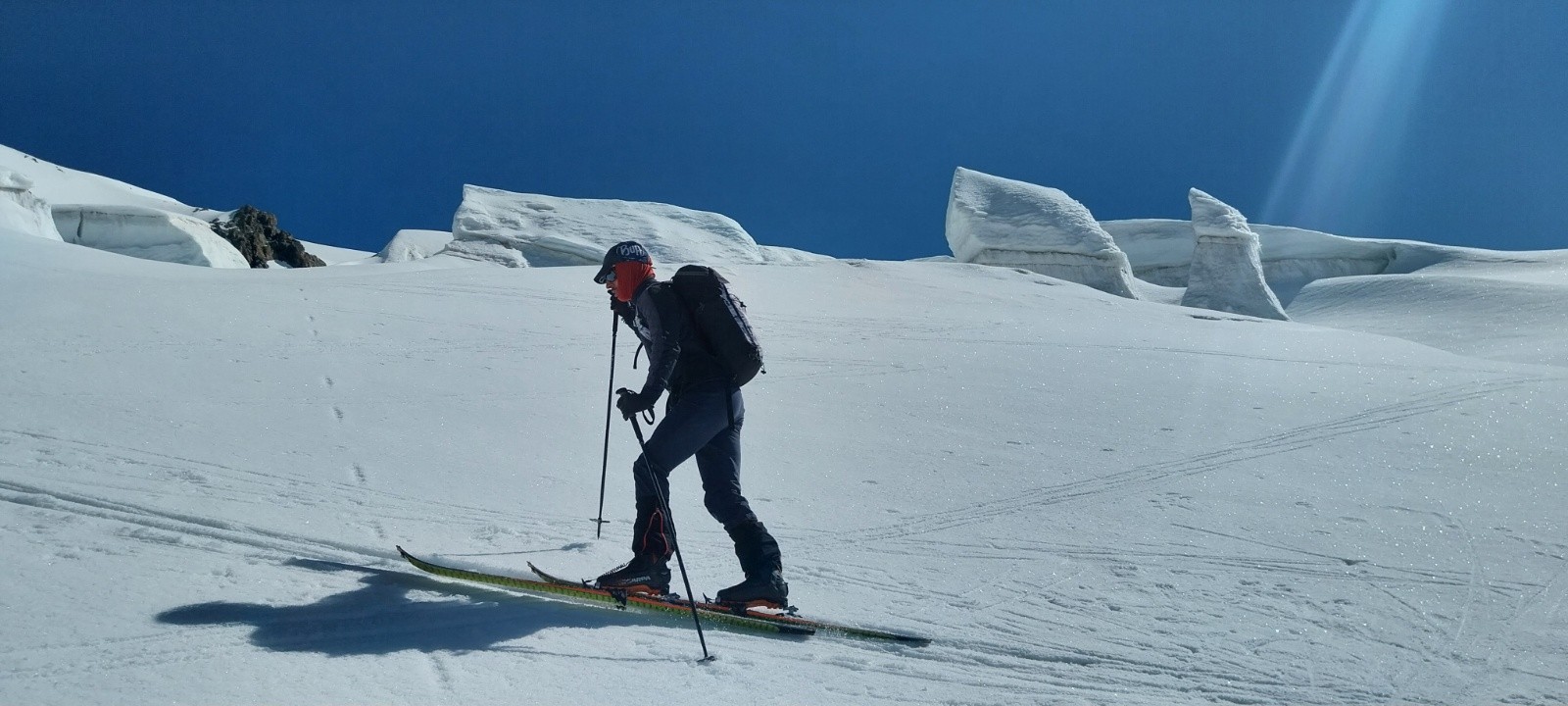 Alexandre sur le glacier&nbsp;