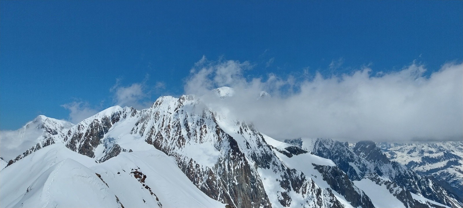 &nbsp;ce qu'on a vu du mont blanc