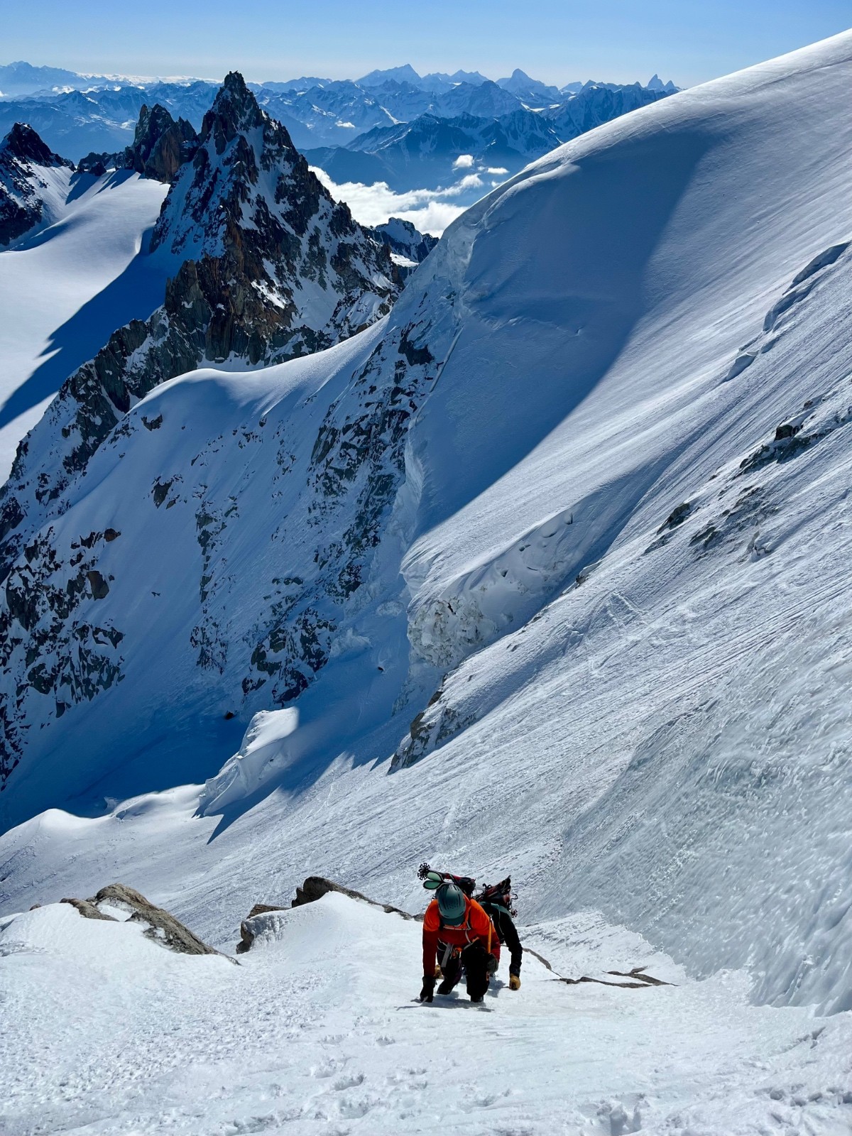 &nbsp;goulet contre le sérac du migot