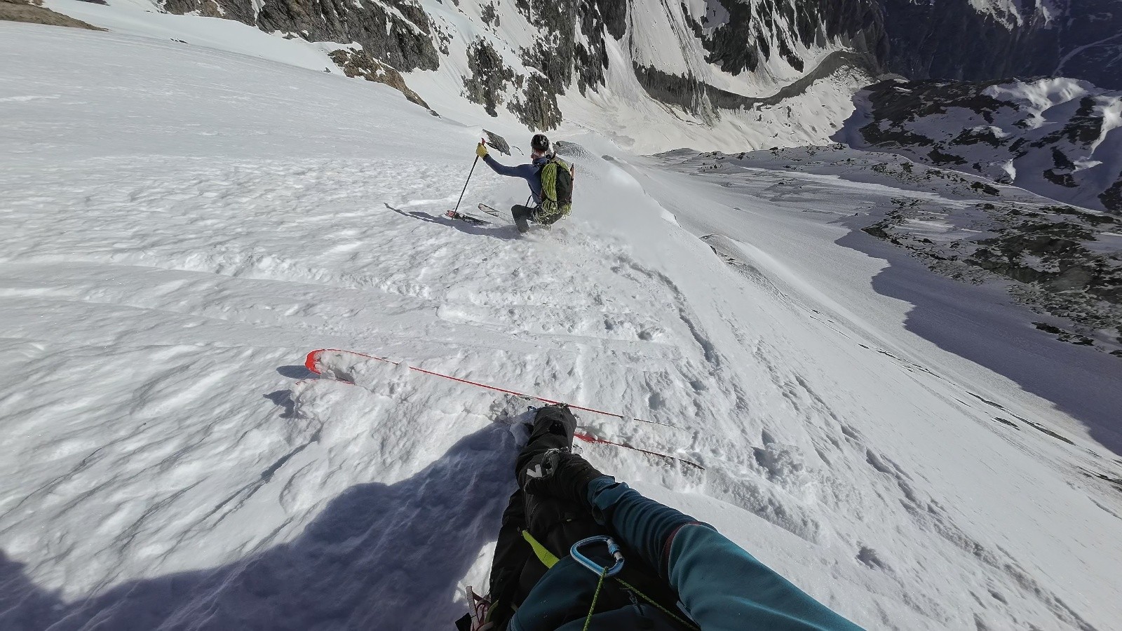 Idem, peu avant la grande pente suspendue