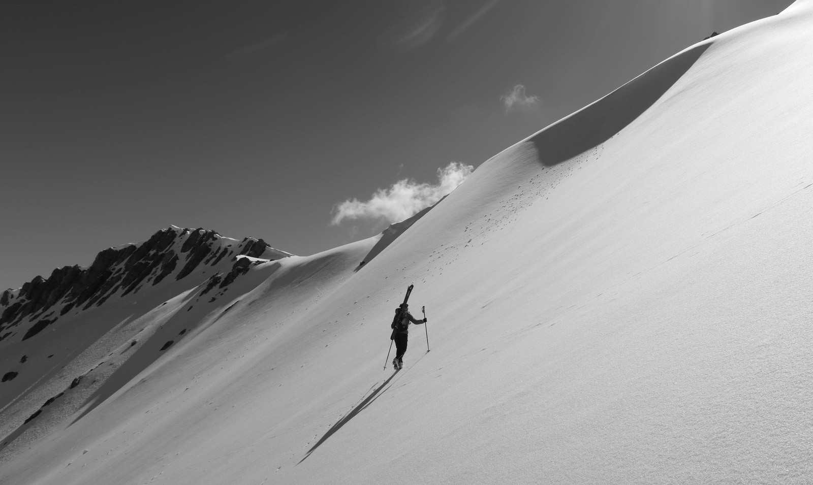 Sous le col de Rocher Haut