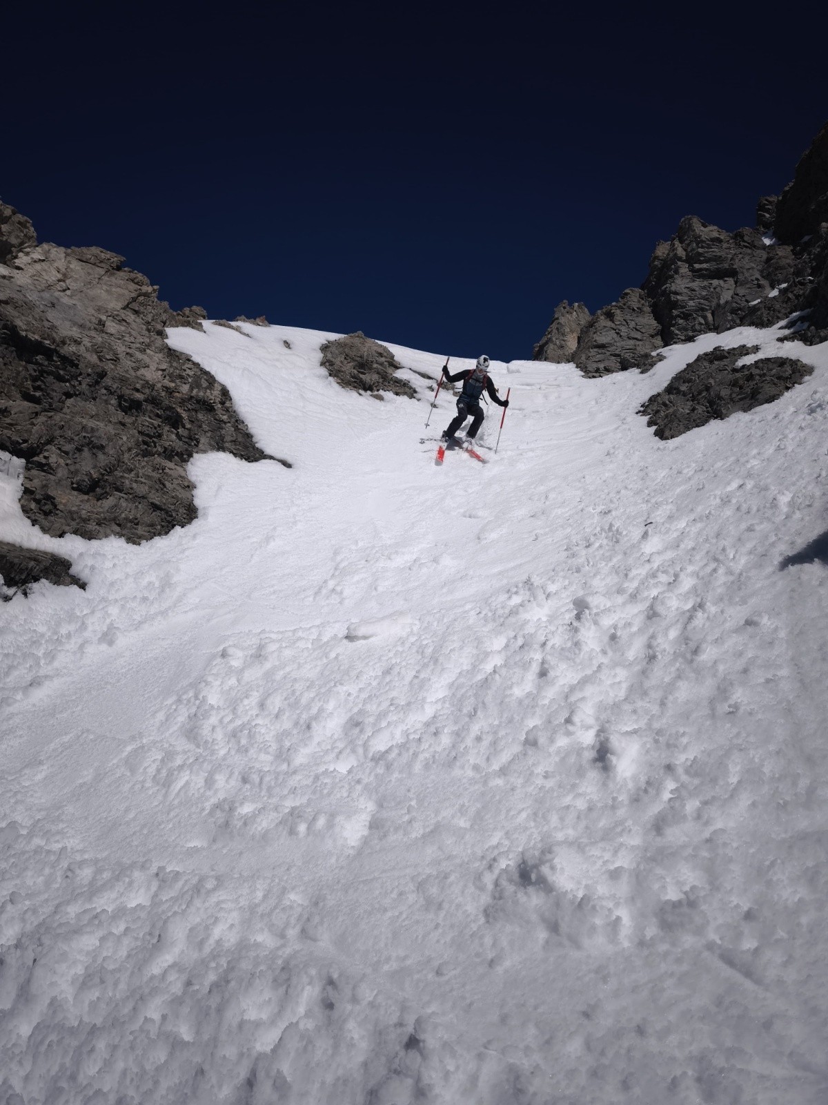 Tout en haut, premier virages