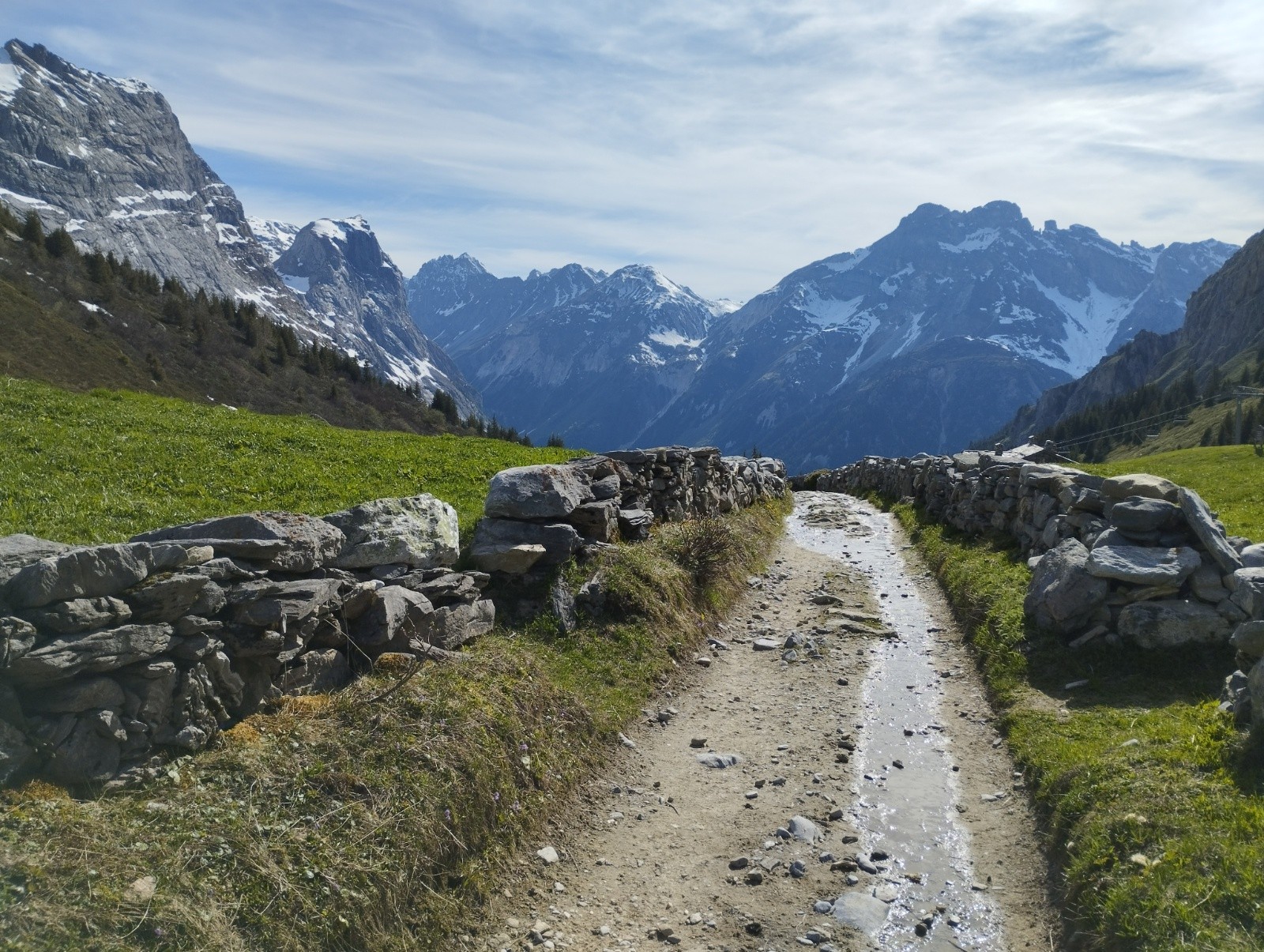 Le magnifique vallon pour regagner le Parking&nbsp;
