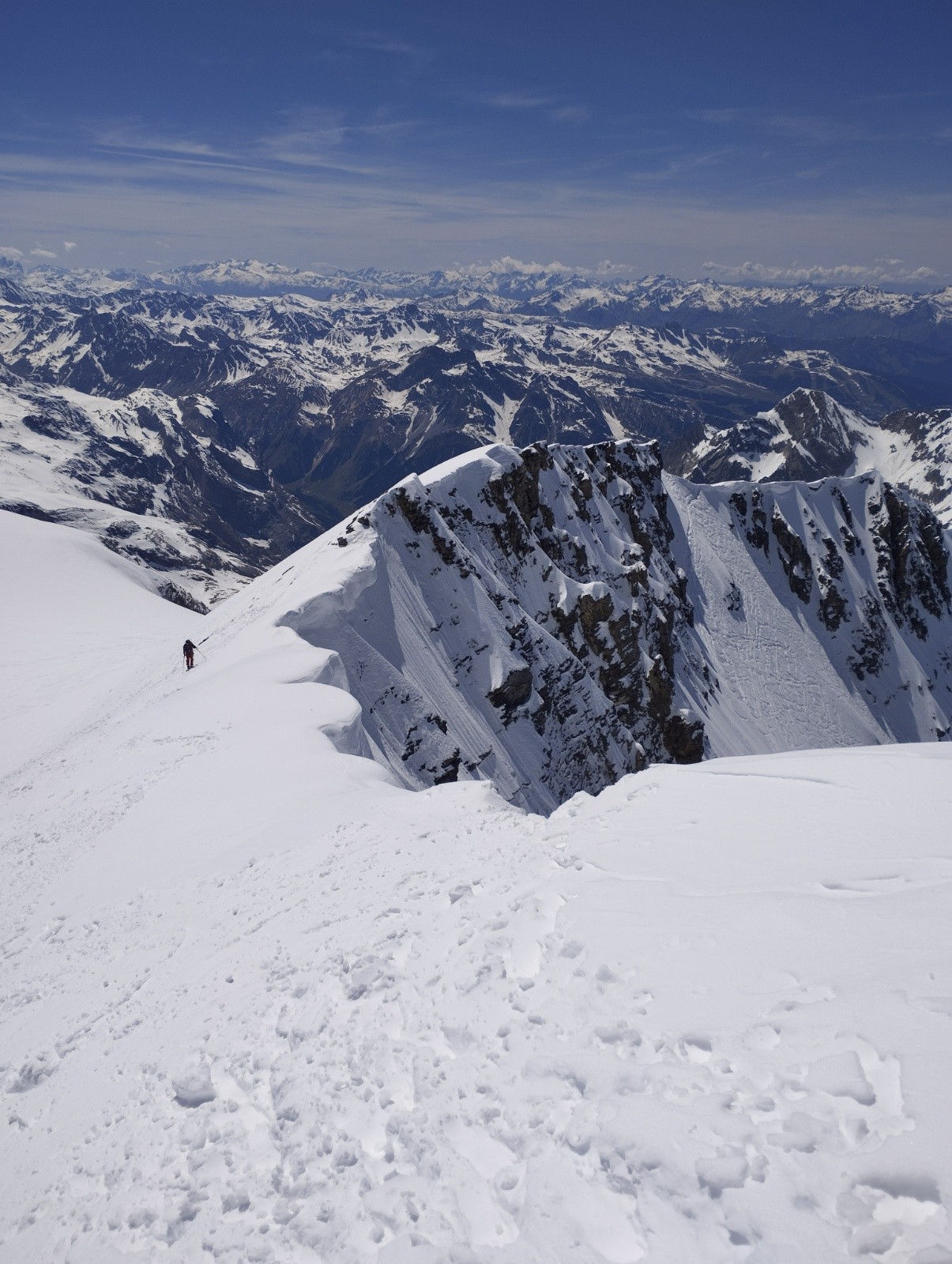 &nbsp;Sur la crête sommitale