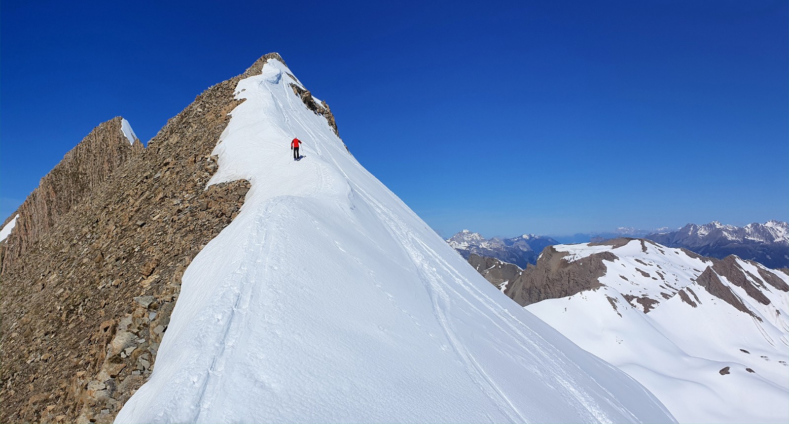 Arrivée au Chevalier Est 2865m&nbsp; 