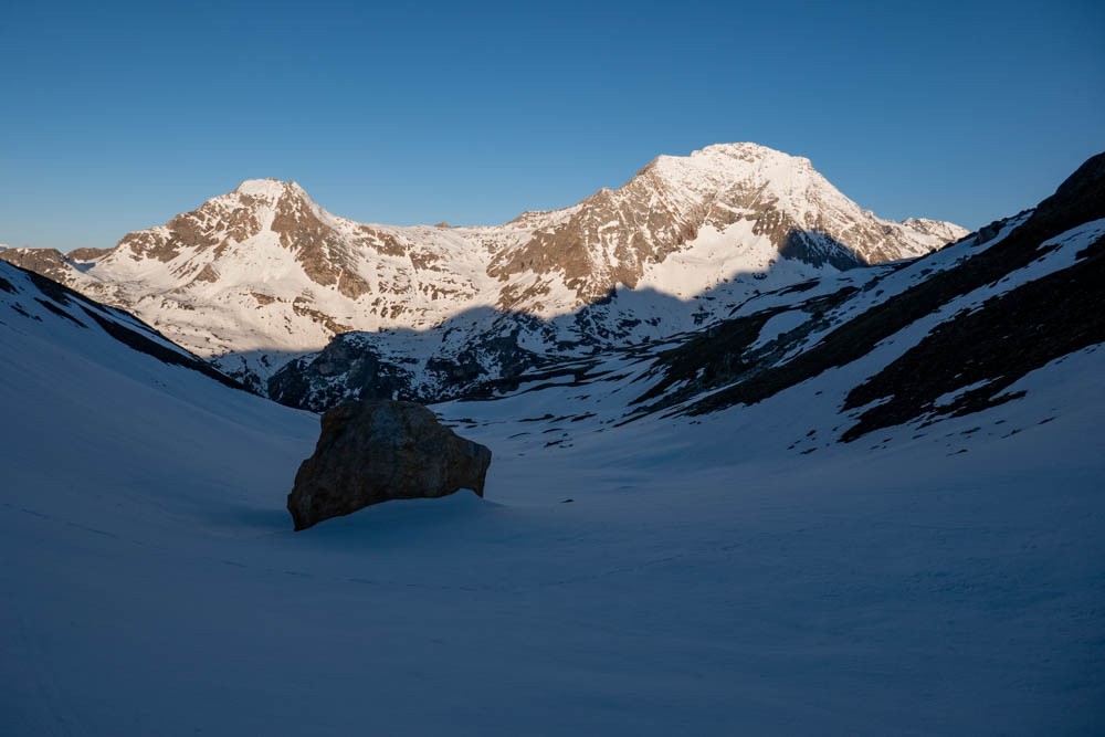 en montant dans la combe de la Fournache