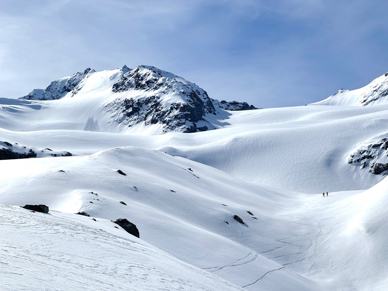 Les deux seuls skieurs croisés