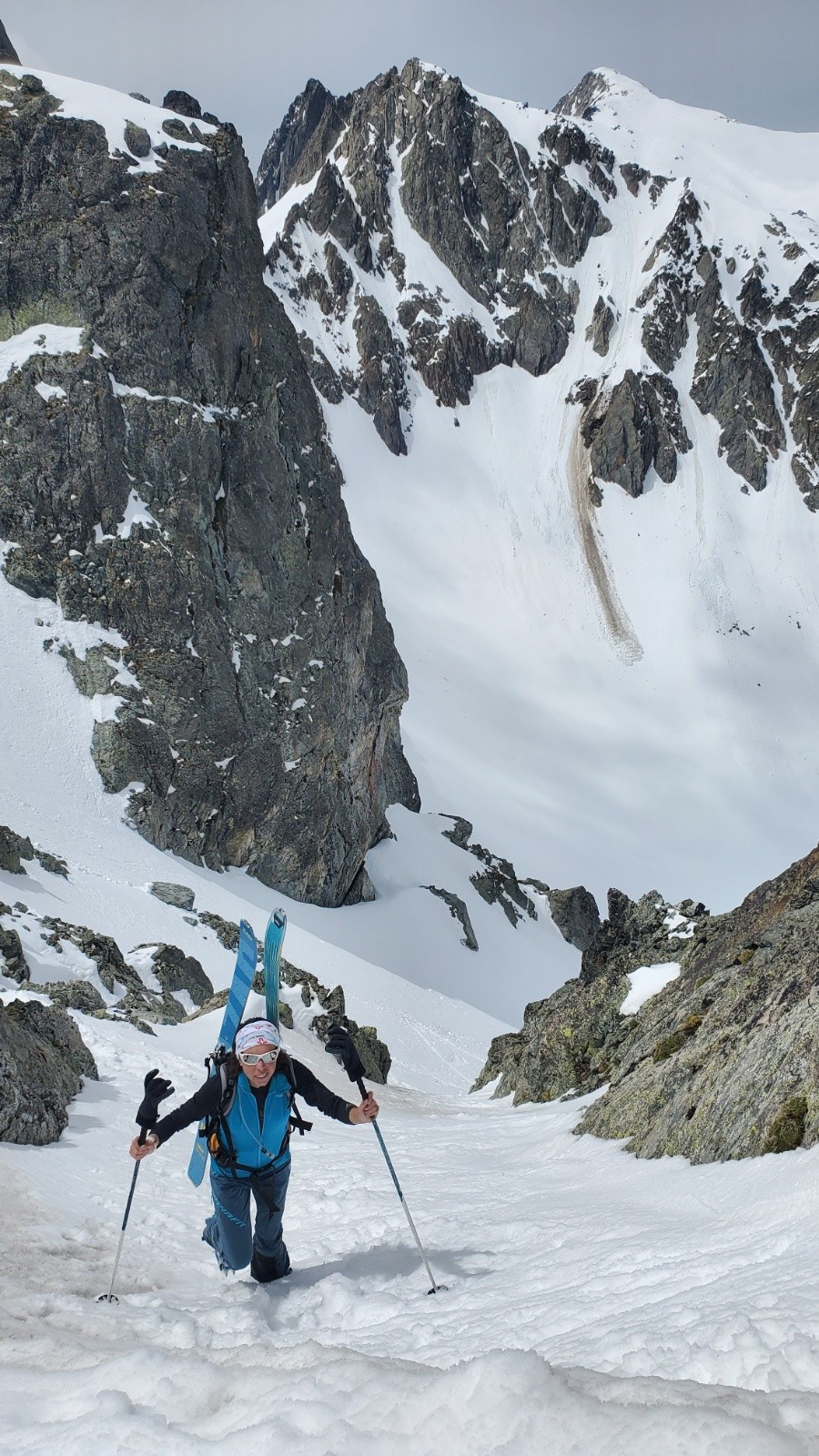 Remontée Brèche d'Argentière&nbsp;