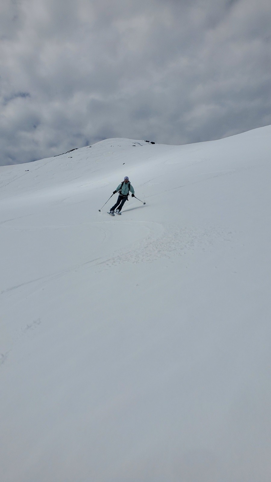 Début descente Rocher Blanc&nbsp;
