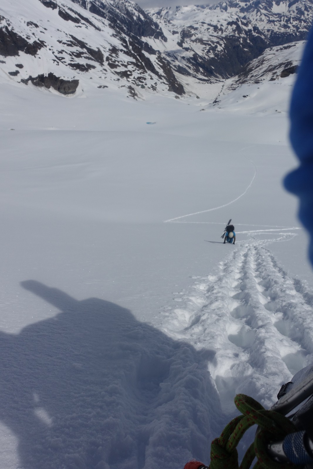 Final à pieds dans cette neige zippante