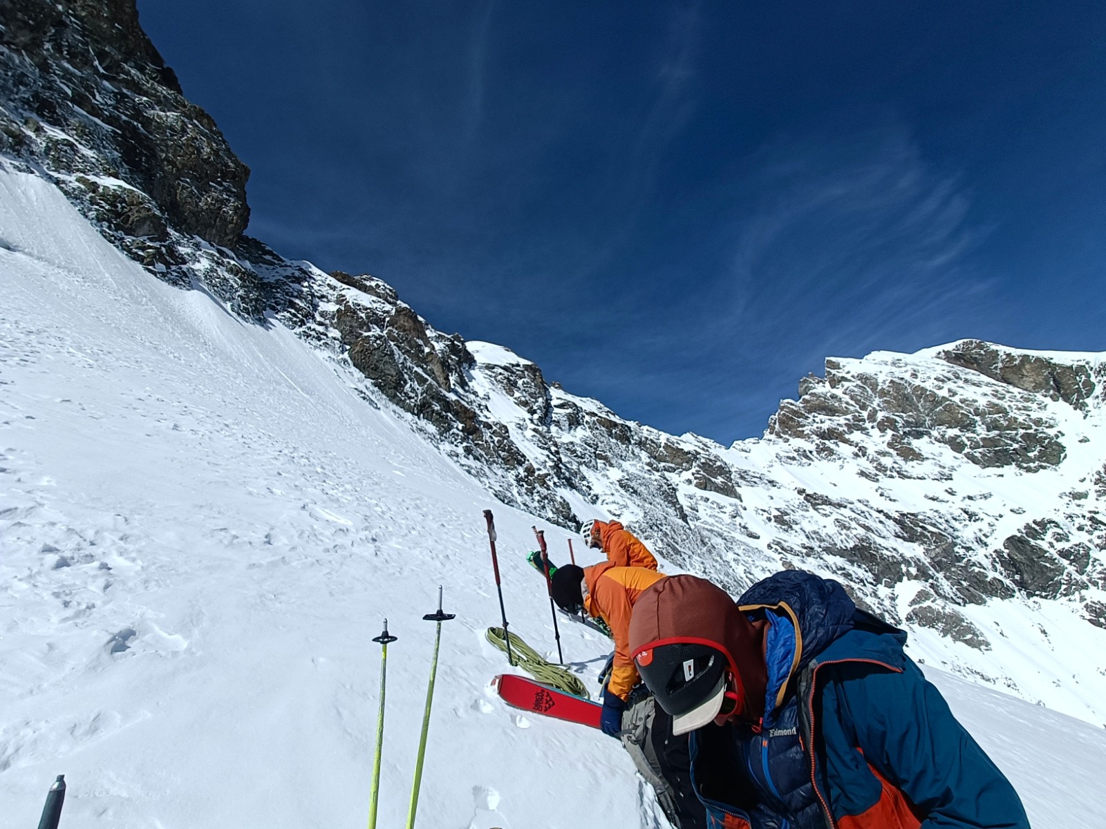Transition monté descente avec le Pavé en vue