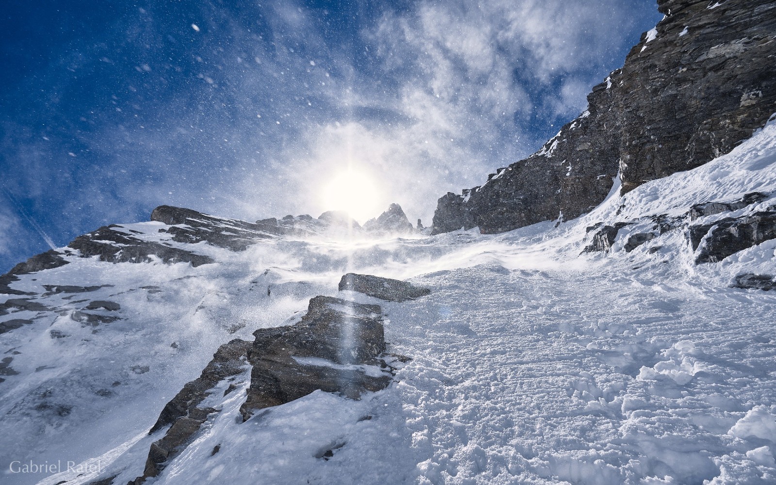 &nbsp;Spindrift en vent