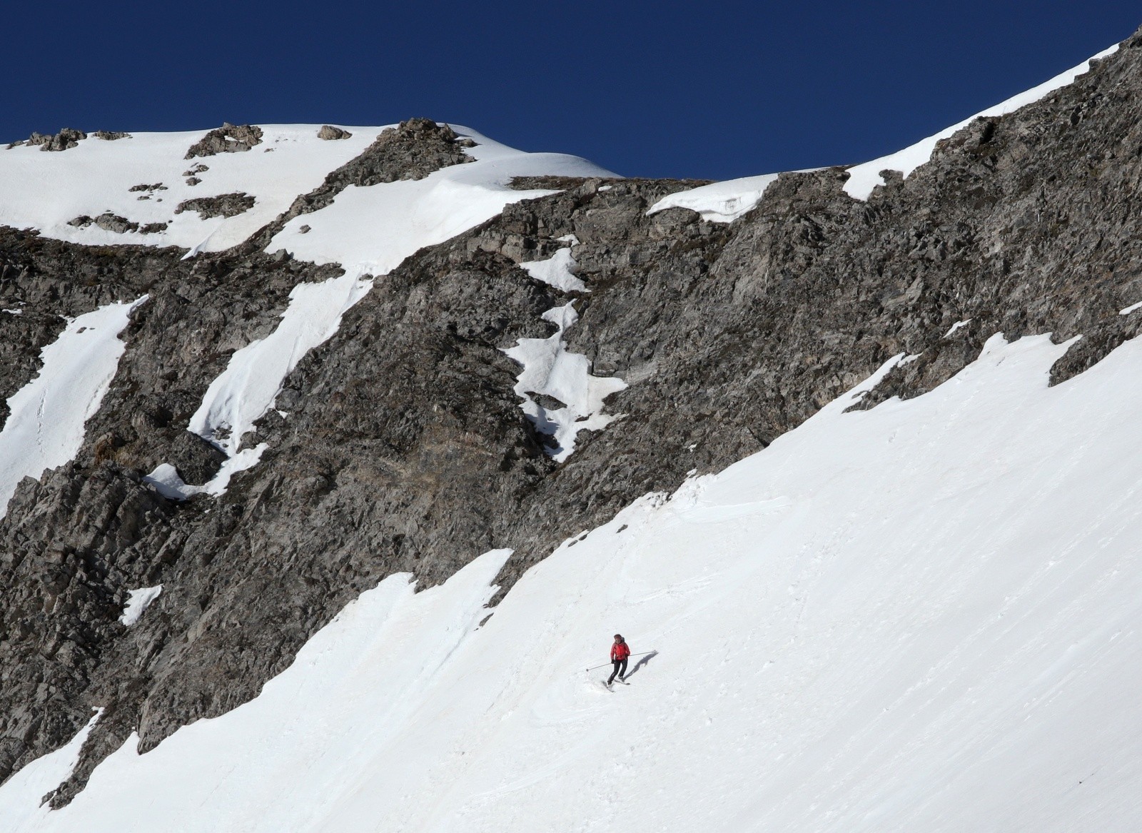 Rechaussage sous le Col de Rocher Peyron