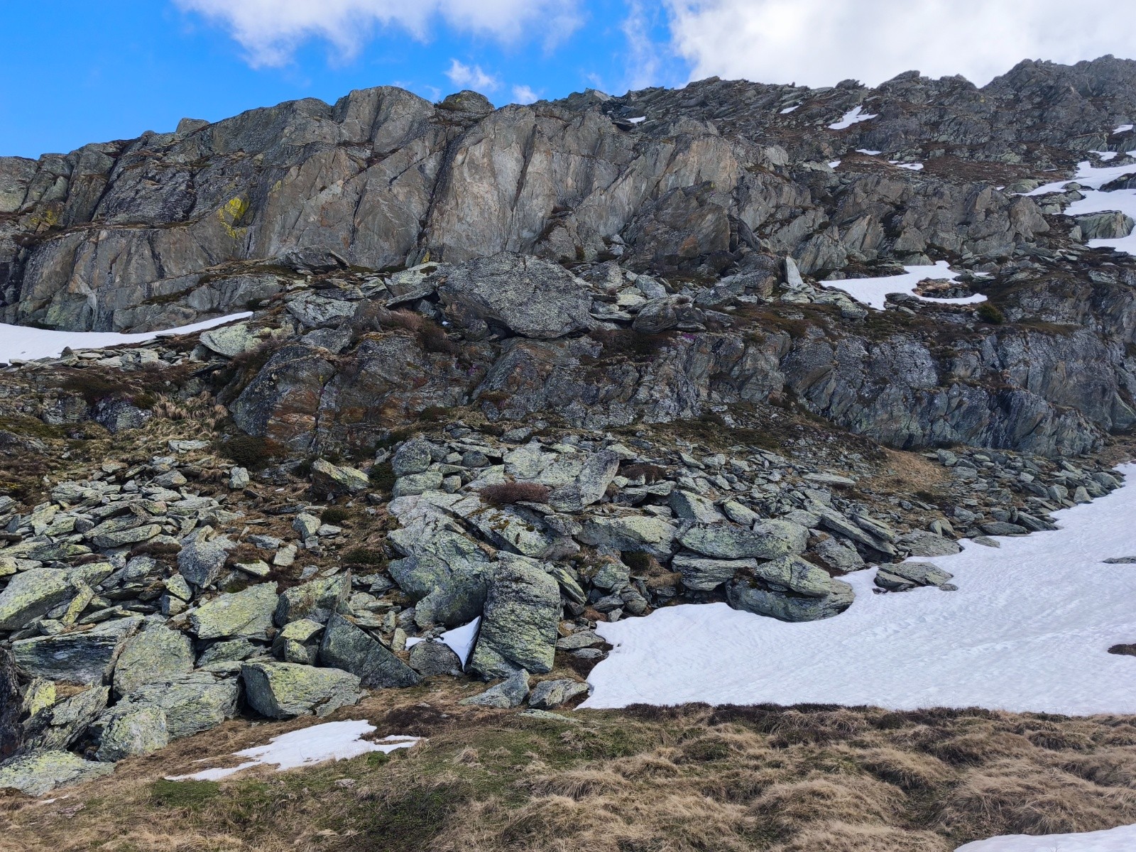 Marmotte sur le rocher, pas eu le temps de dégainer le smartphone pour les plus proches vues.