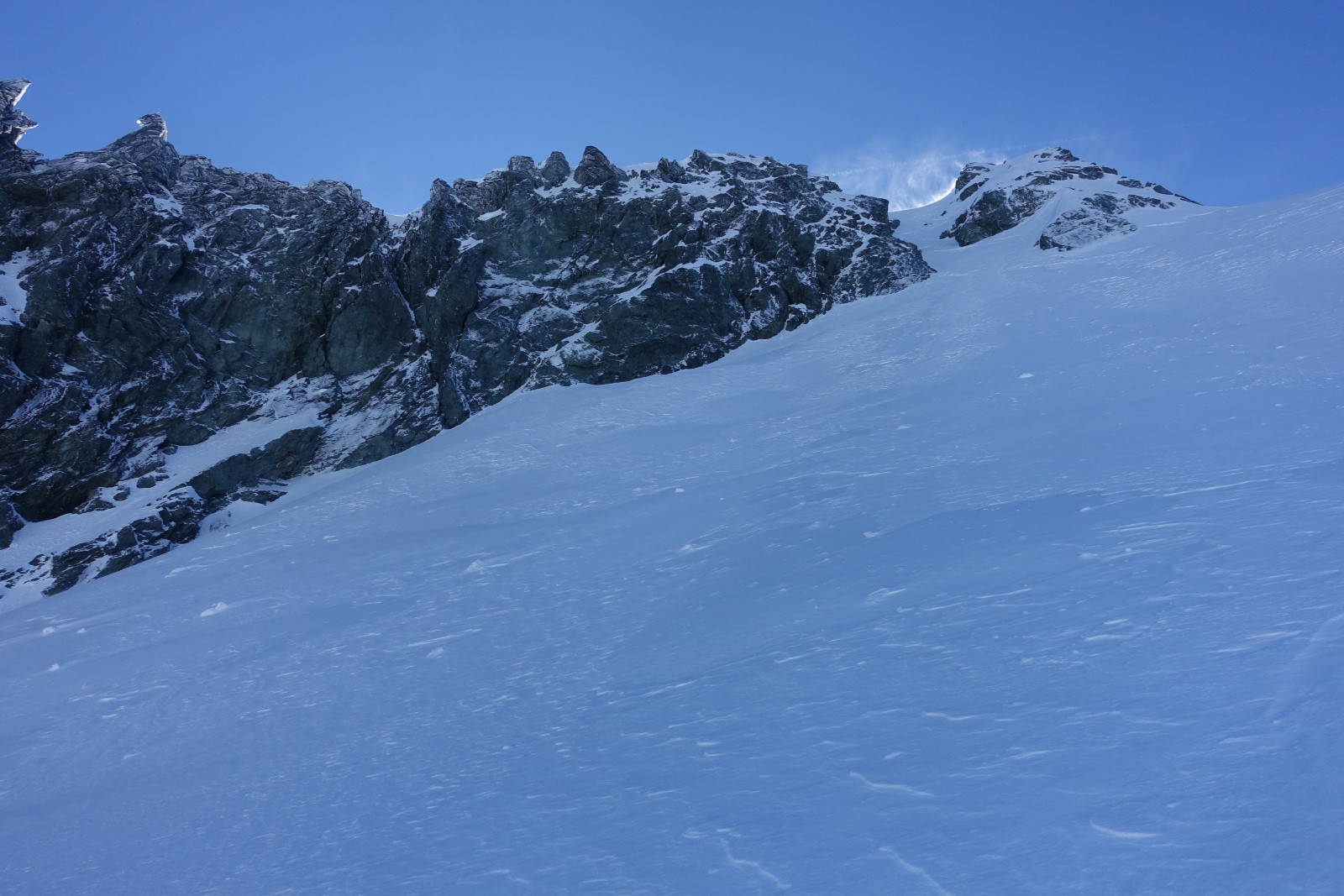 On s'arrête, trop de vent ! 