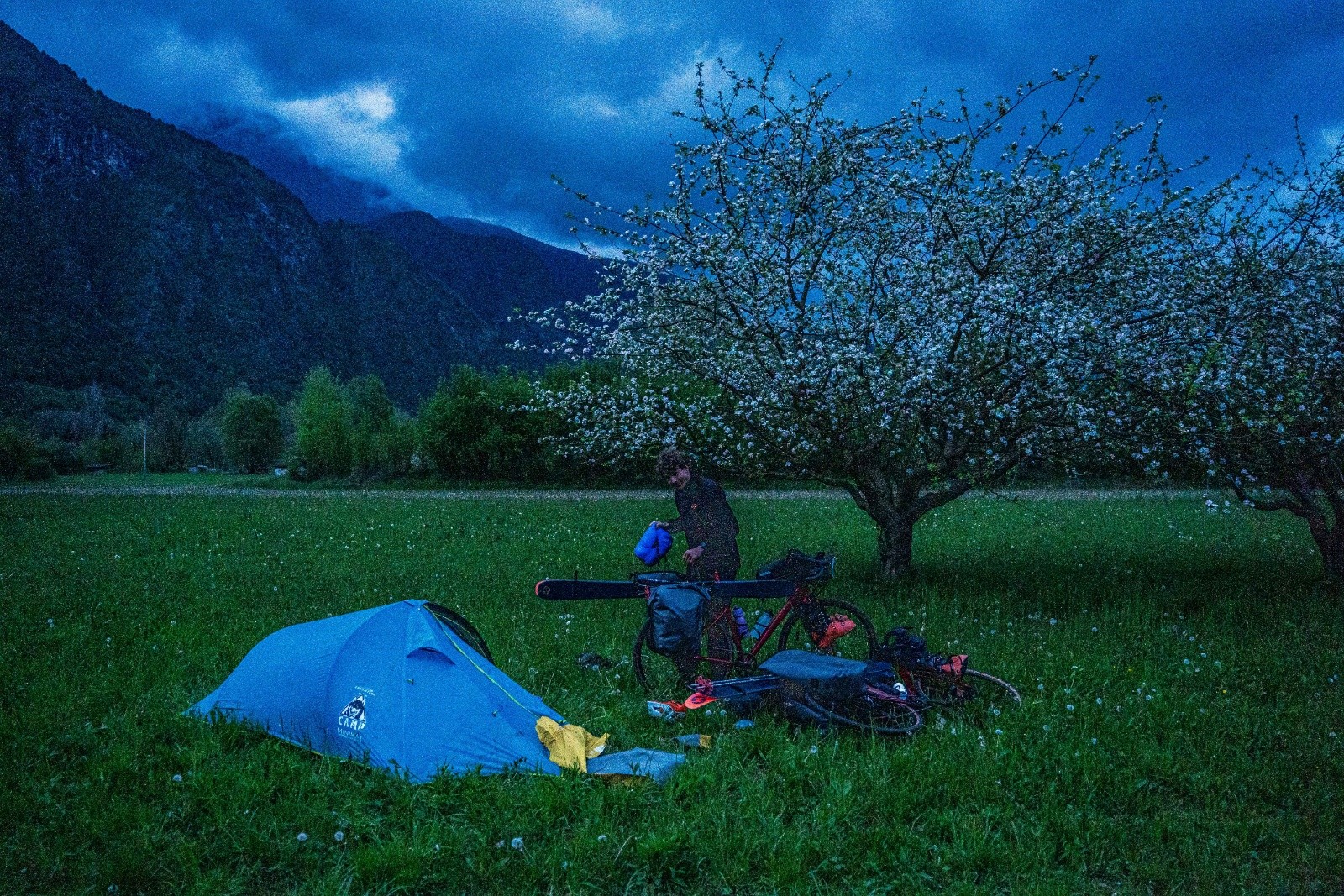 Heureux d’arriver dans les Dolomites