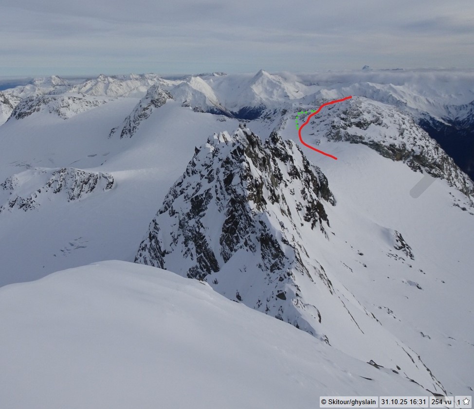 #1 Photo de Ghyslain pour mieux visualiser la montée finale Photo de Ghyslain pour mieux visualiser la montée finale