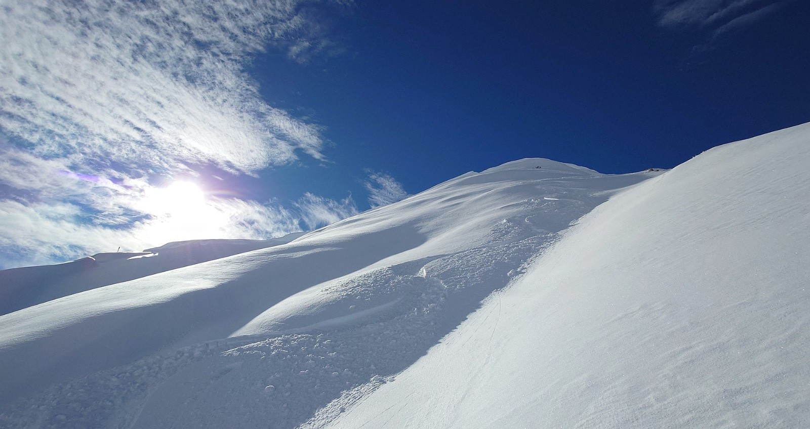 Les belles pentes de l'Aiguille Grive 