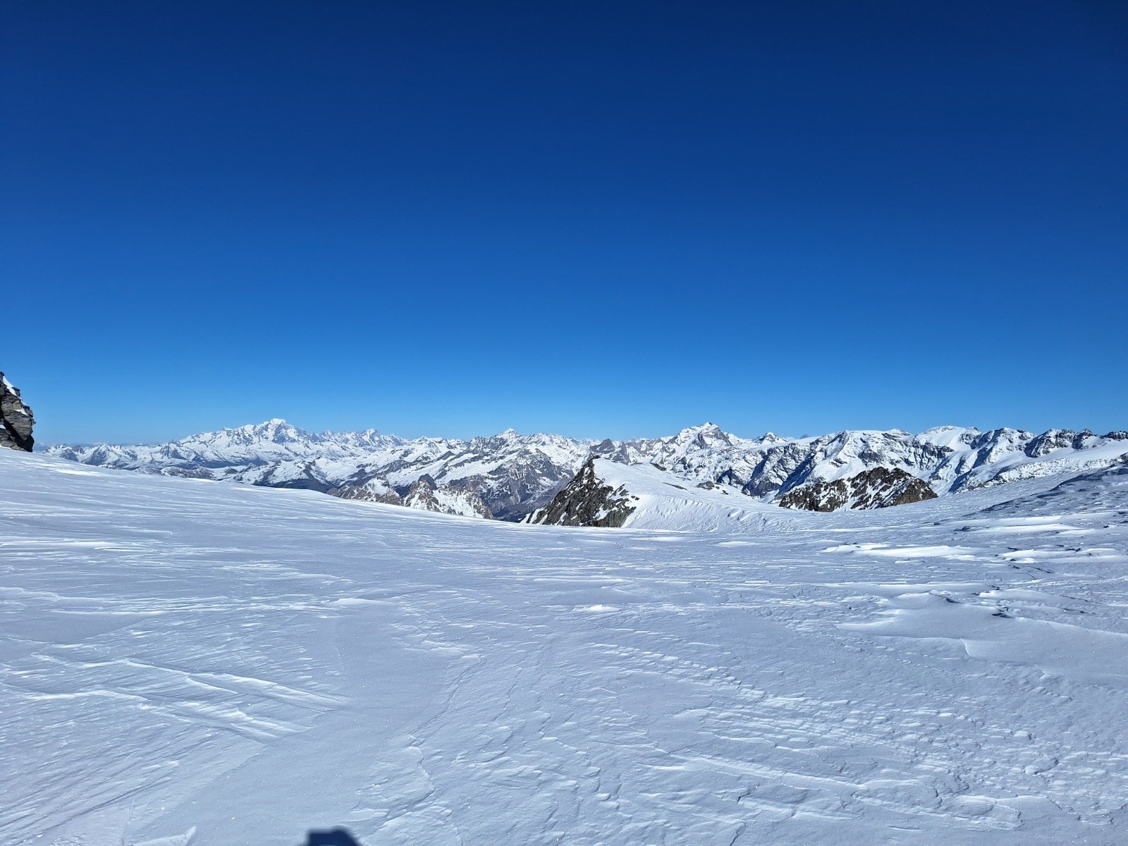 Côté Mont-blanc et Grande Casse depuis le Col de Gébroulaz