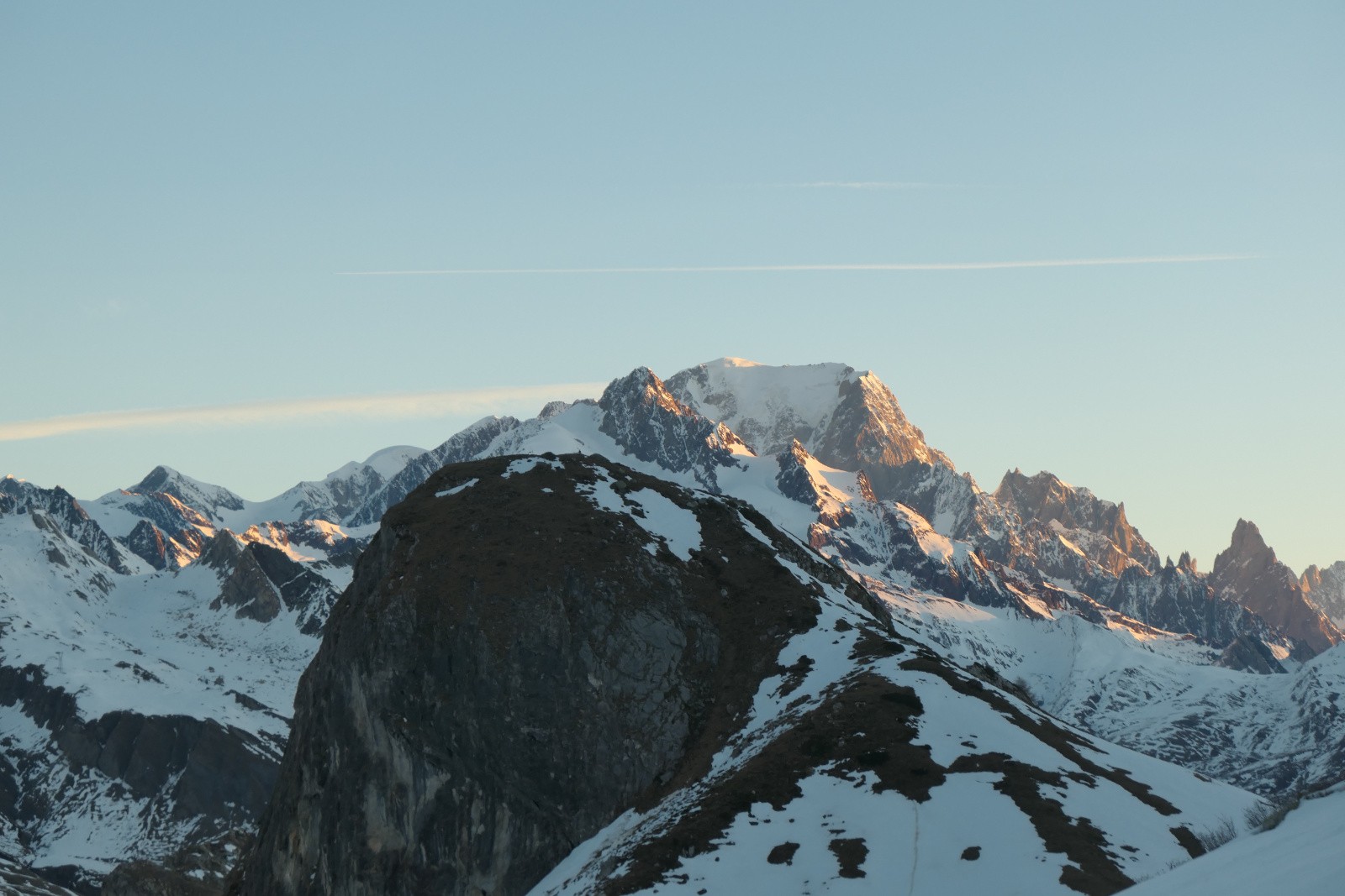 Le Mont Blanc rougit 